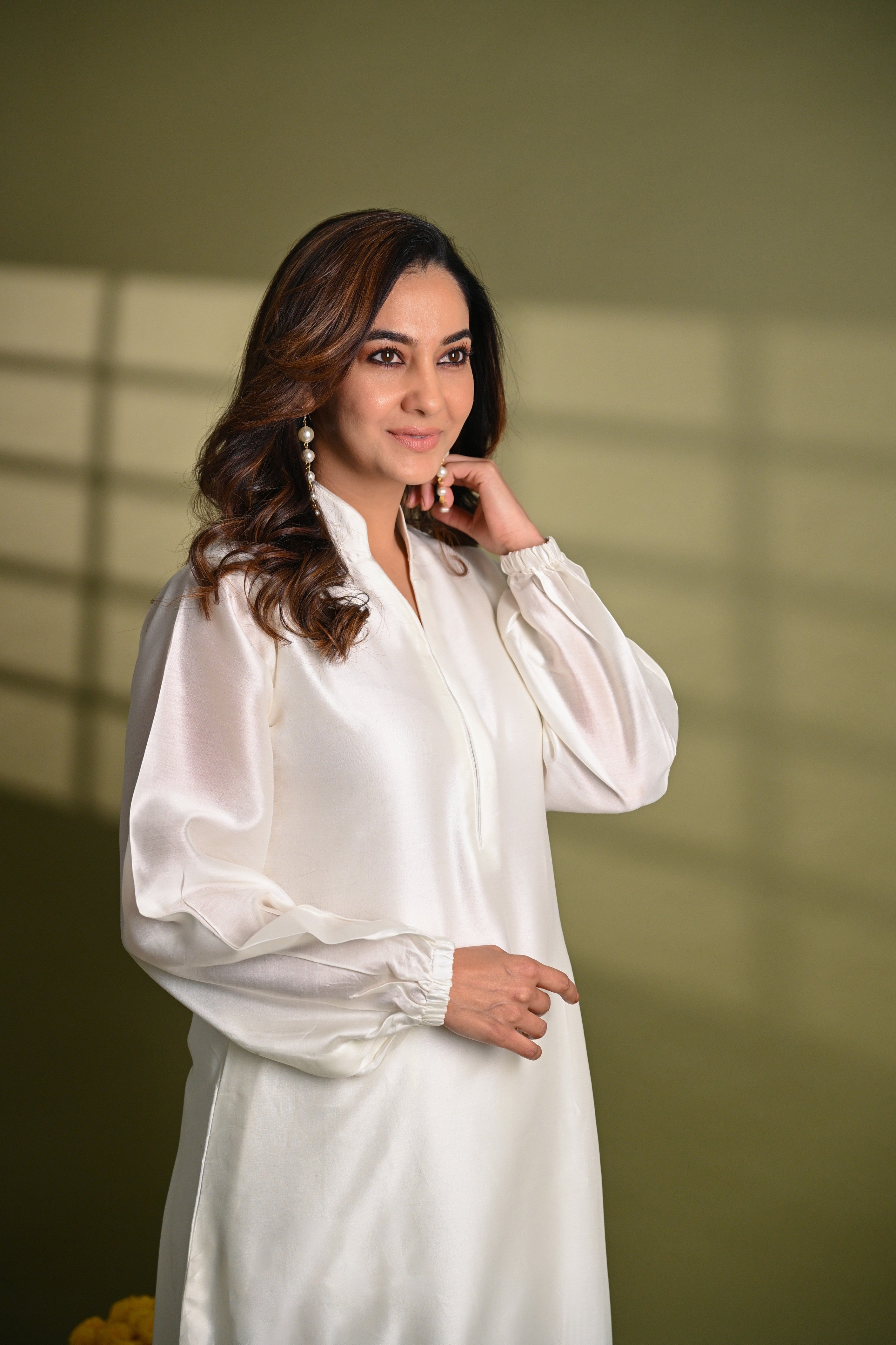 Ivory Kurta Pant Set