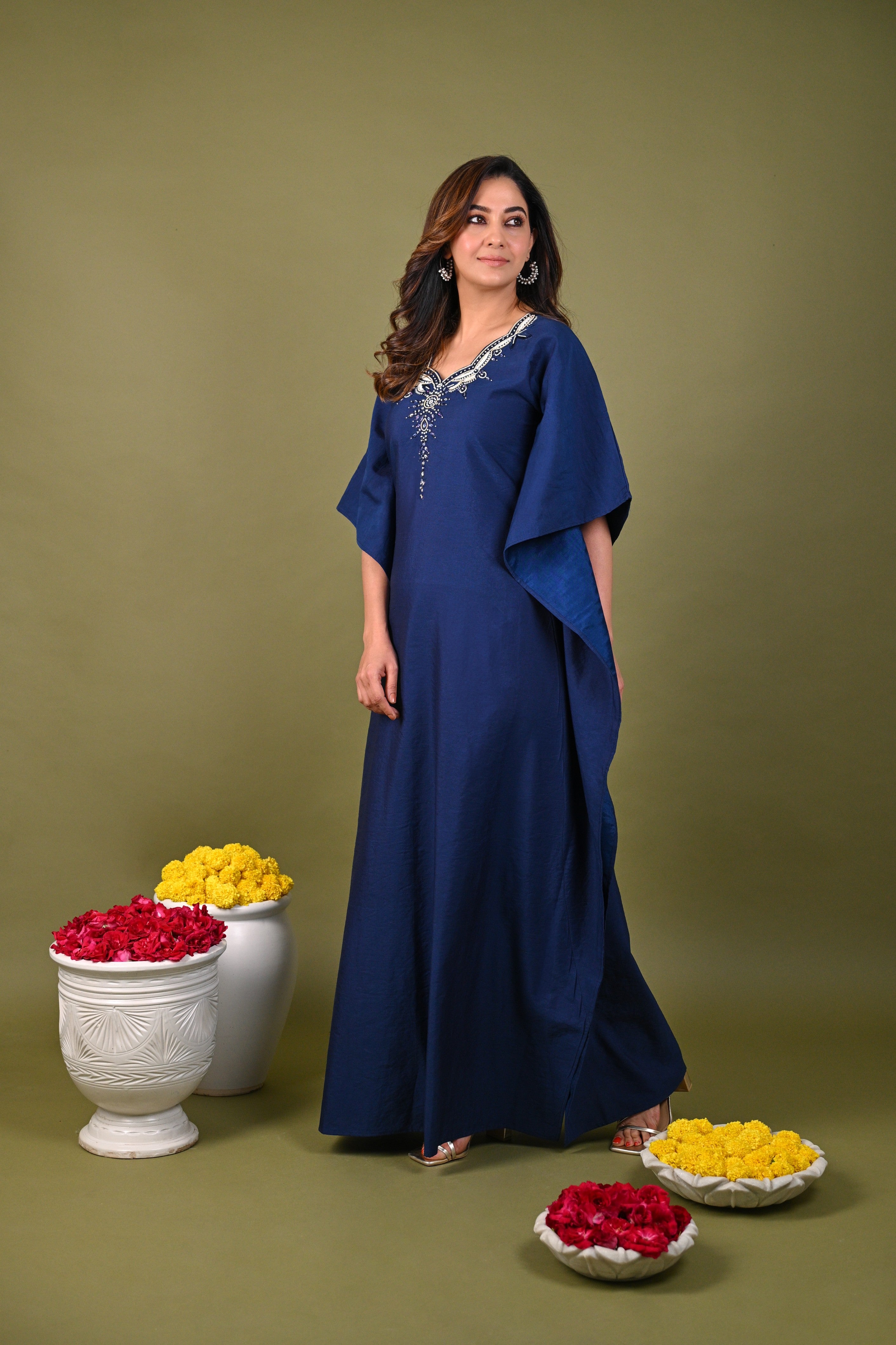 Navy Blue Kaftan